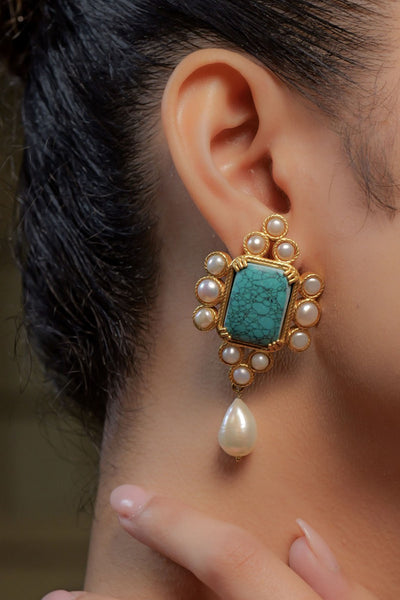 Zariin Santorini Chase Earrings indian designer wear online shopping melange singapore 