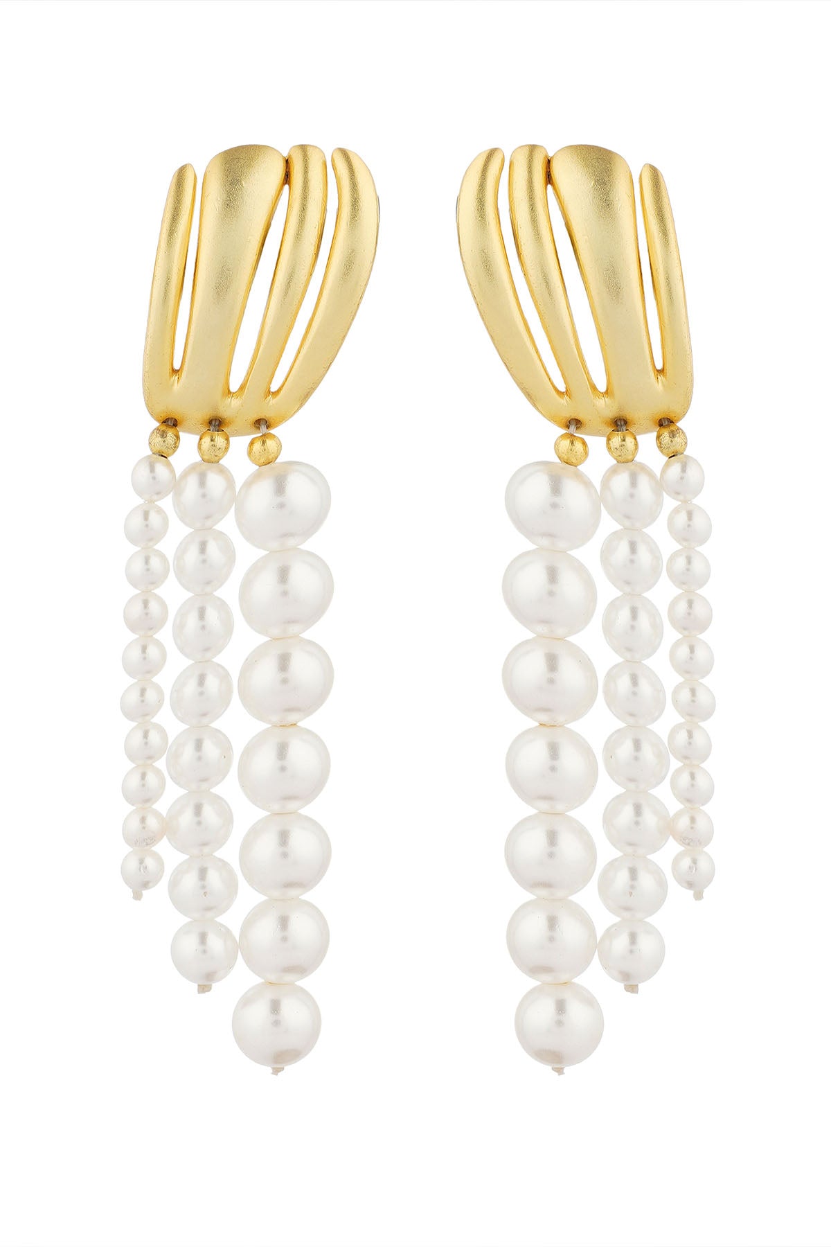 Zariin Scent of the Sea Pearl Earrings indian designer wear online shopping melange singapore 