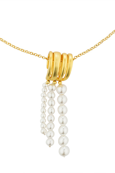 Zariin Scent of the Sea Pearl Pendant Necklace indian designer wear online shopping melange singapore 