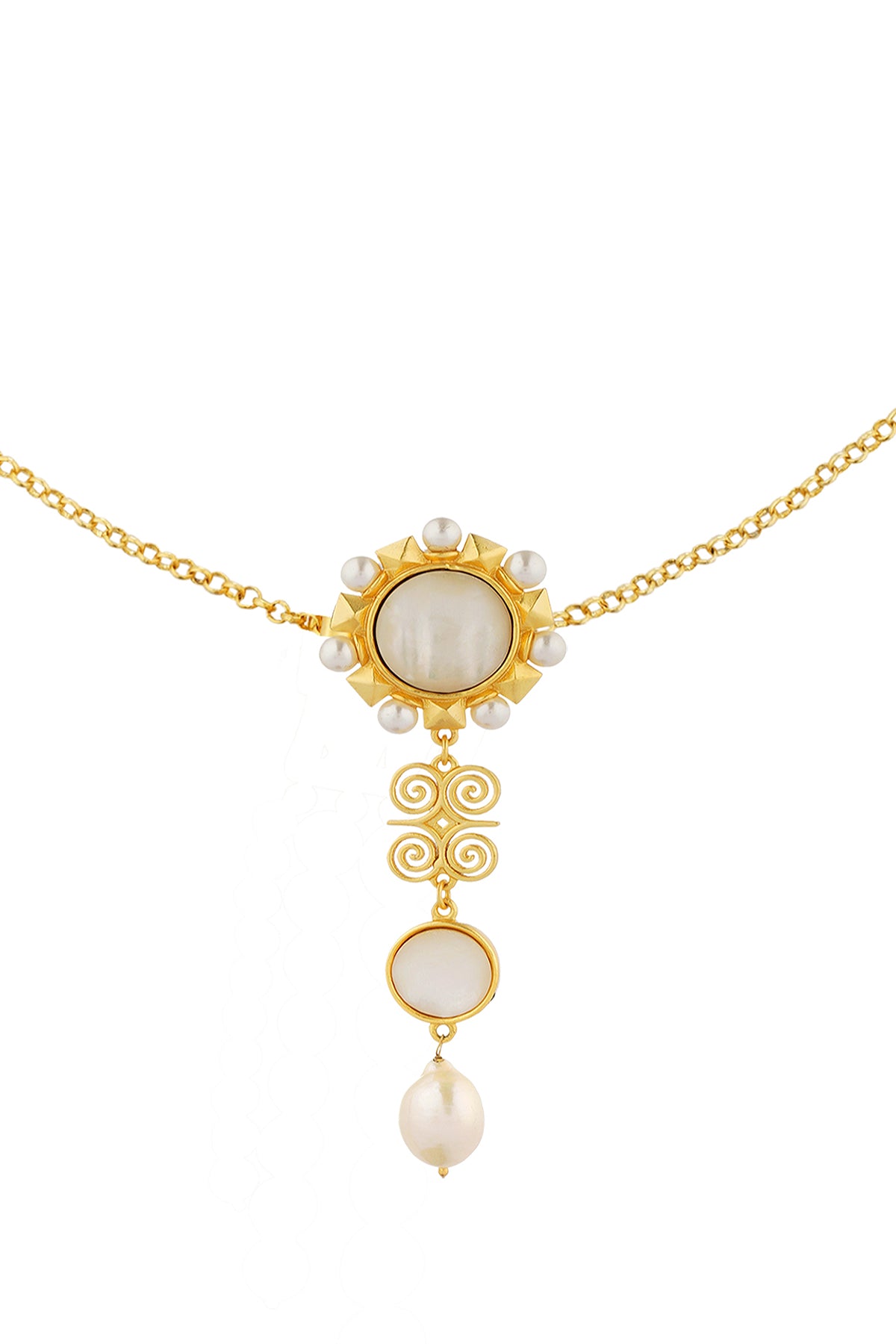 Zariin Souvenirs of Style Pendant Necklace indian designer wear online shopping melange singapore 