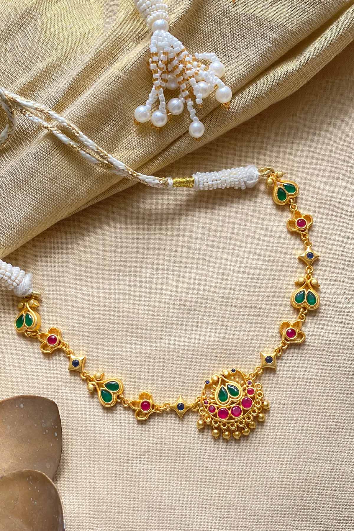 Zariin Whispers of TIme Necklace indian designer wear online shopping melange singapore 