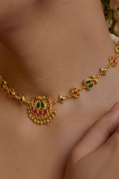 Zariin Whispers of TIme Necklace indian designer wear online shopping melange singapore 