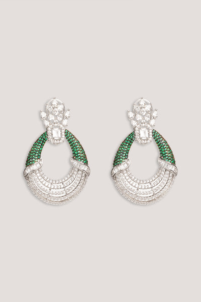 Zevar Classic And Elegant Pair Of Diamond Earrings indian designer wear online shopping melange singapore
