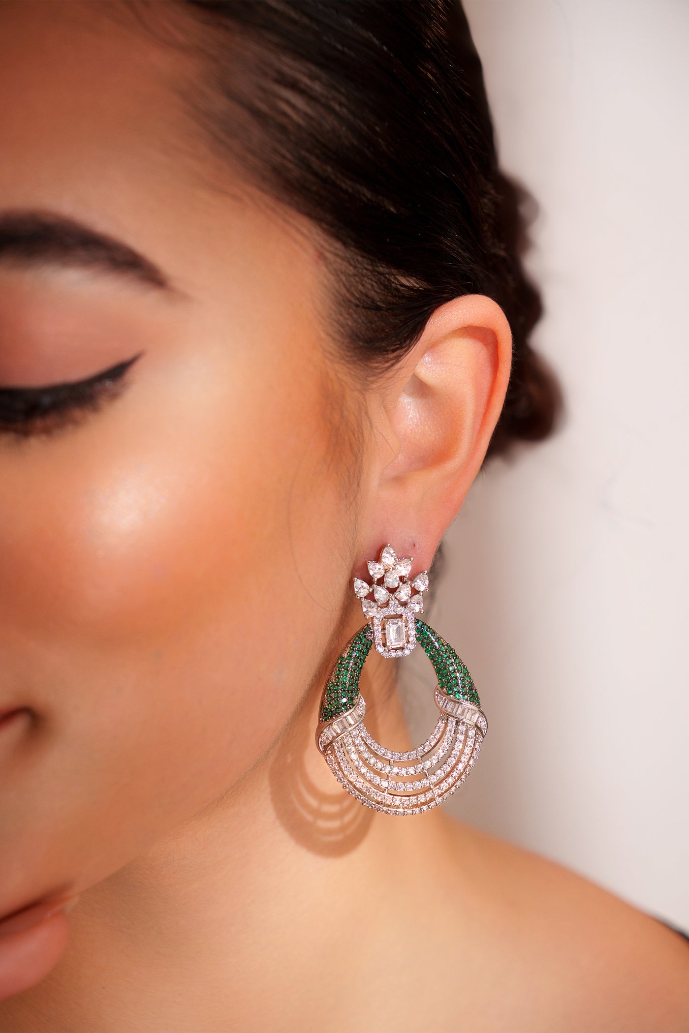 Zevar Classic And Elegant Pair Of Diamond Earrings indian designer wear online shopping melange singapore
