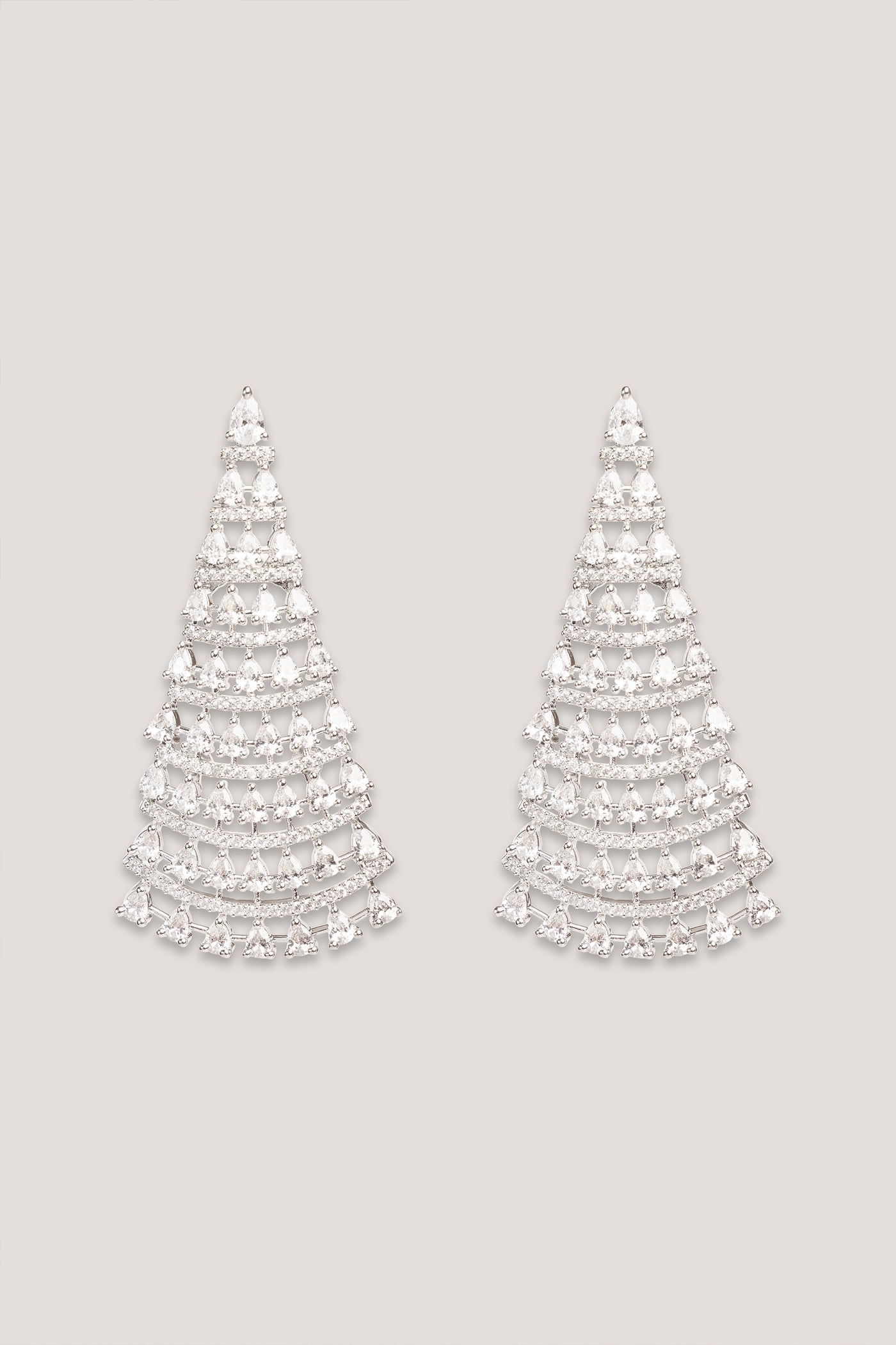 Zevar Classic And Elegant Pair Of Diamond Earrings indian designer wear online shopping melange singapore
