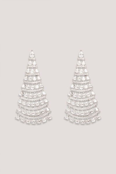 Zevar Classic And Elegant Pair Of Diamond Earrings indian designer wear online shopping melange singapore
