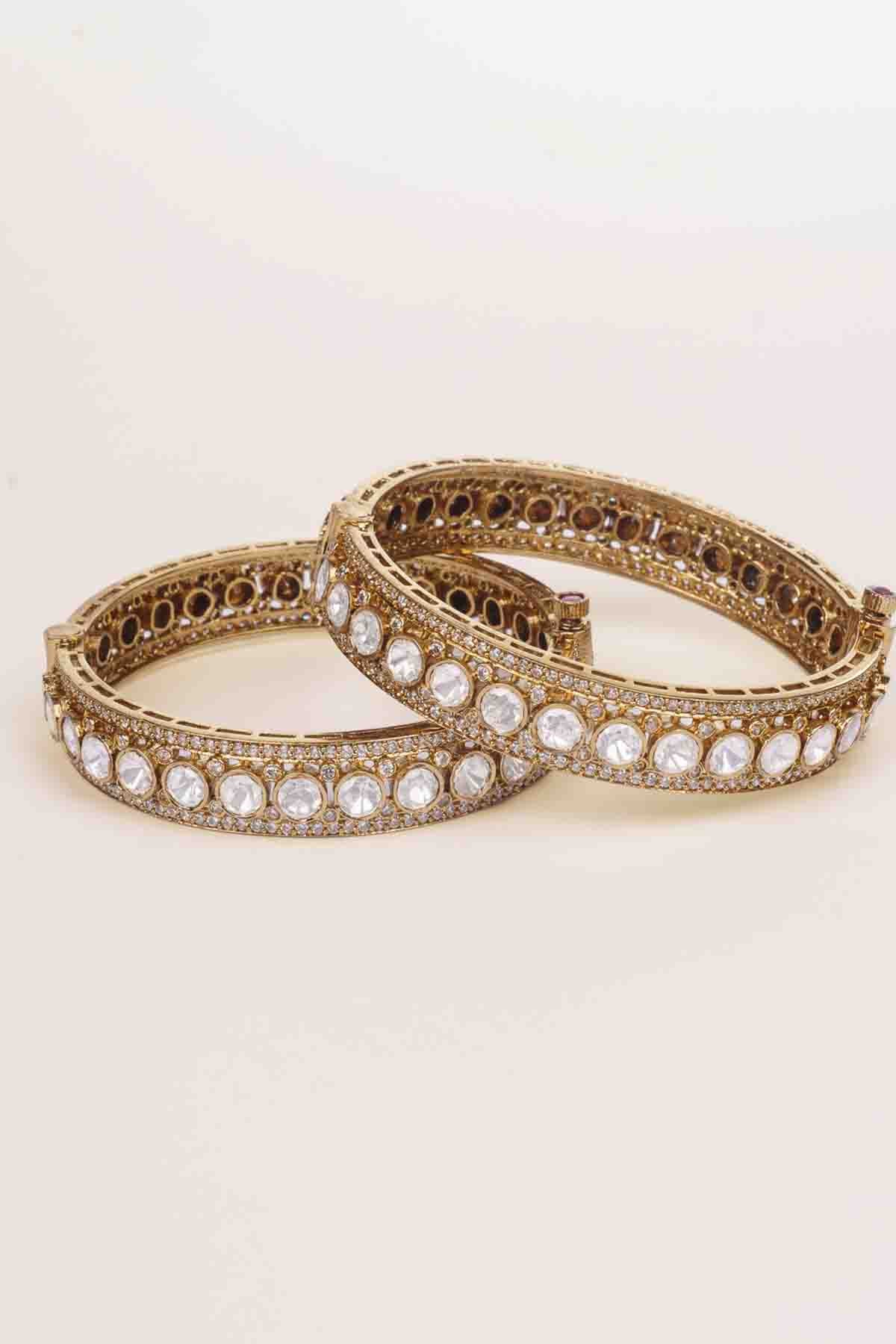 Zevar Classic Bangles indian designer wear online shopping melange singapore 