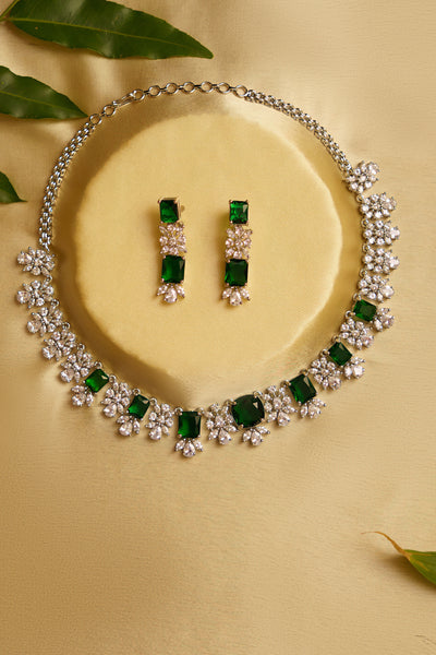 Zevar Dakshita Necklace Set indian designer wear online shopping melange singapore