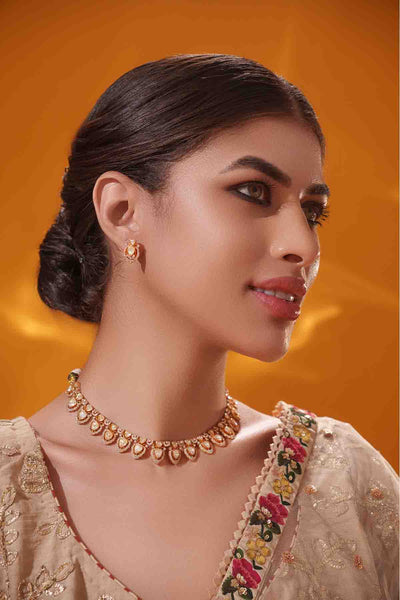 Zevar Dramatic Moissanite Set indian designer wear online shopping melange singapore 