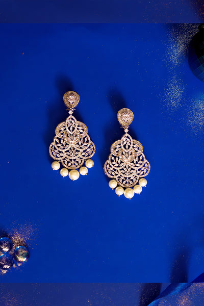 Zevar Era Diamond Earrings indian designer wear online shopping melange singapore