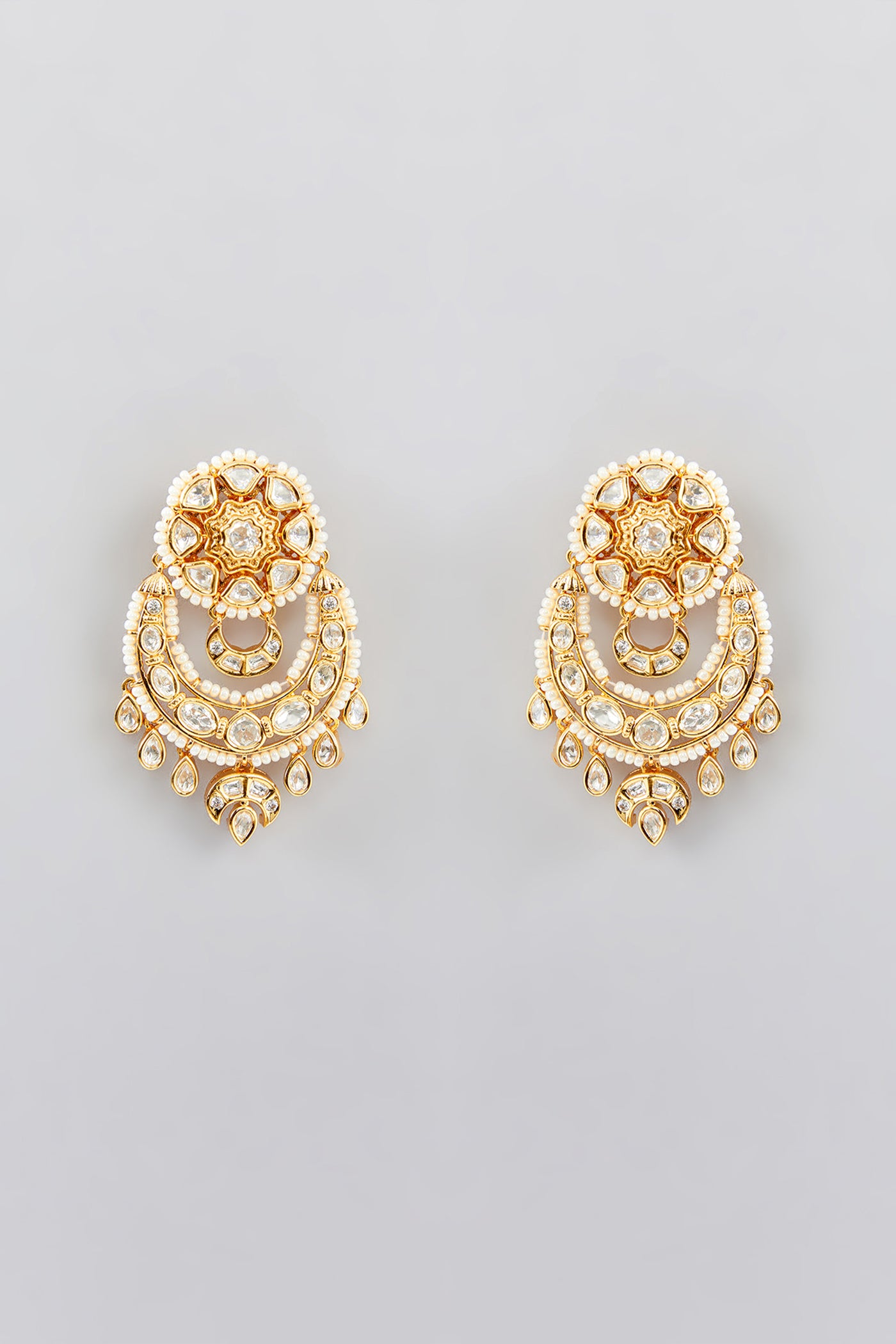 Zevar Gold Kundan Set indian designer wear online shopping melange singapore