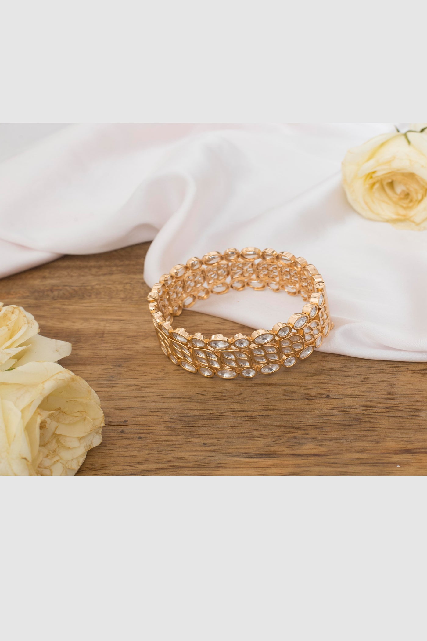Zevar Polki kada's jewellery Indian designer wear online shopping melange singapore