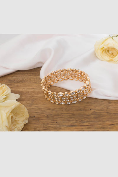 Zevar Polki kada's jewellery Indian designer wear online shopping melange singapore