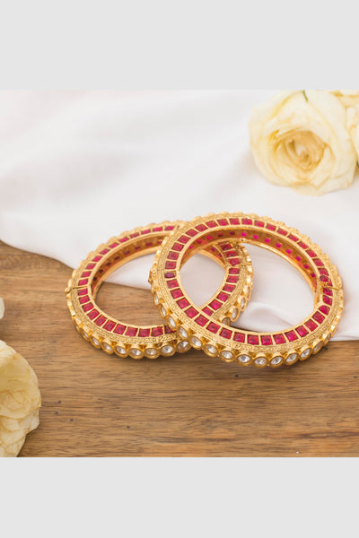 Zevar Kundan Kada's jewellery Indian designer wear online shopping melange singapore