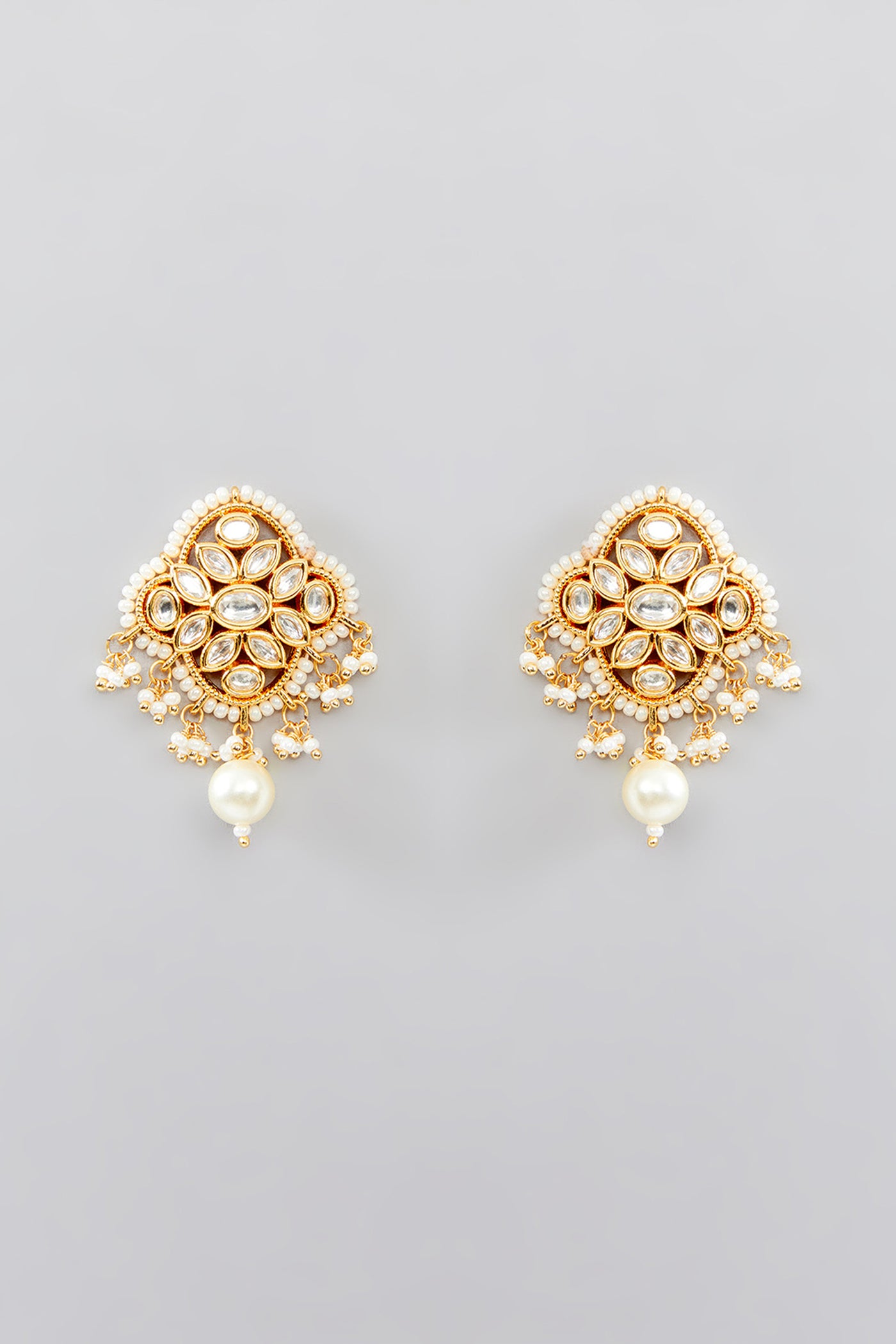 Zevar Kundan Stones Necklace indian designer wear online shopping melange singapore