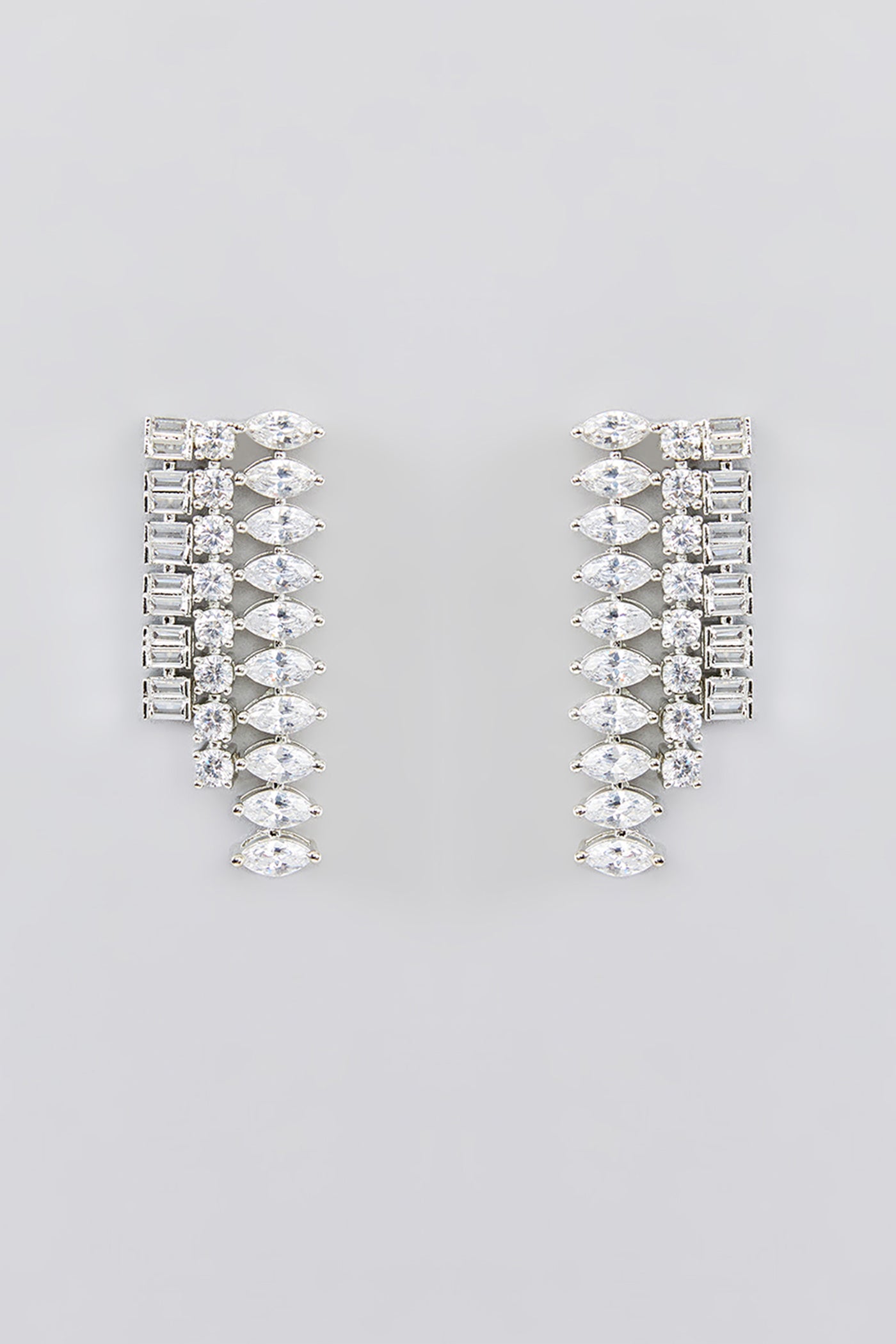 Zevar Layered Diamond Necklace Set indian designer wear online shopping melange singapore