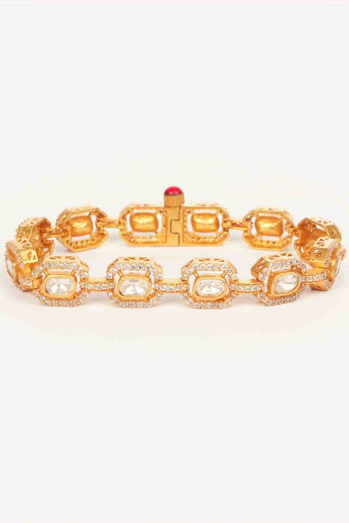 Zevar Moissanite Bracelet indian designer wear online shopping melange singapore 
