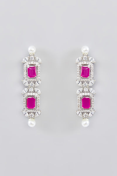 Zevar Pink Diamond Choker Necklace indian designer wear online shopping melange singapore