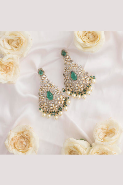 Zevar Polki Earrings jewellery Indian designer wear online shopping melange singapore