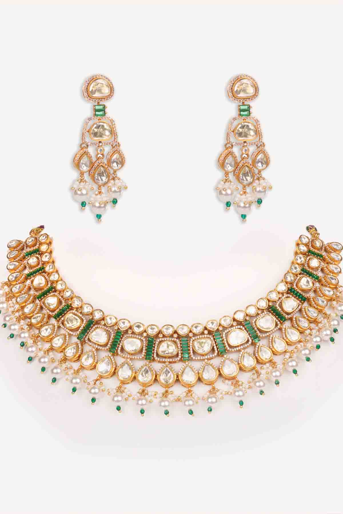 Zevar Stylish Moissanite Set indian designer wear online shopping melange singapore 