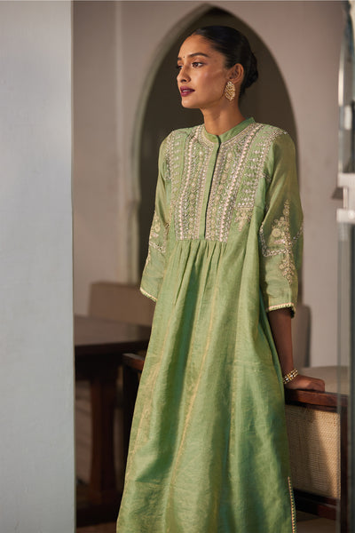 Anita Dongre Avan Suit Set Sage festive indian designer wear online shopping melange singapore