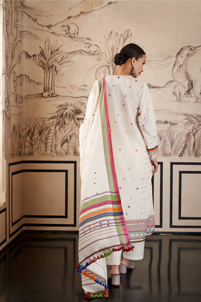 Anita Dongre Bhuv Suit Set Cream festive indian designer wear online shopping melange singapore