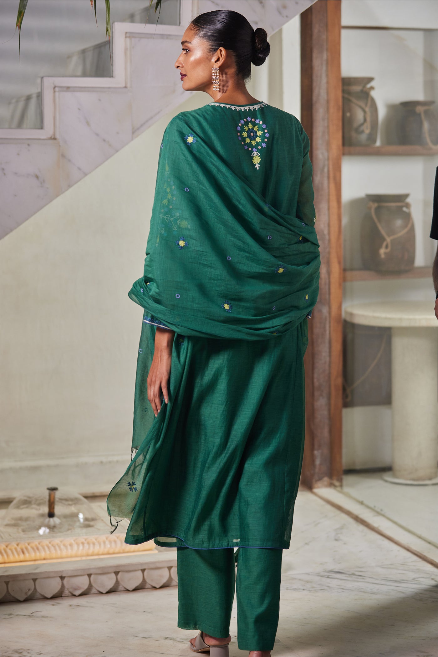anita dongre Faramir Suit Set Green festive indian designer wear online shopping melange singapore