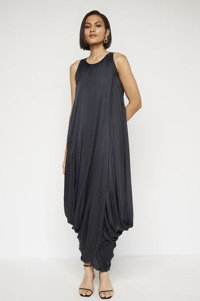 Anita Dongre Jules Dhoti Dress Black western indian designer wear online shopping melange singapore 