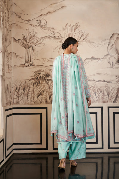 Anita Dongre Rooma Suit Set Sage festive indian designer wear online shopping melange singapore