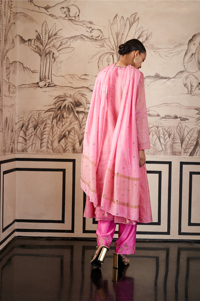 Anita dongre Sahana Suit Set Pink festive indian designer wear online shopping melange singapore