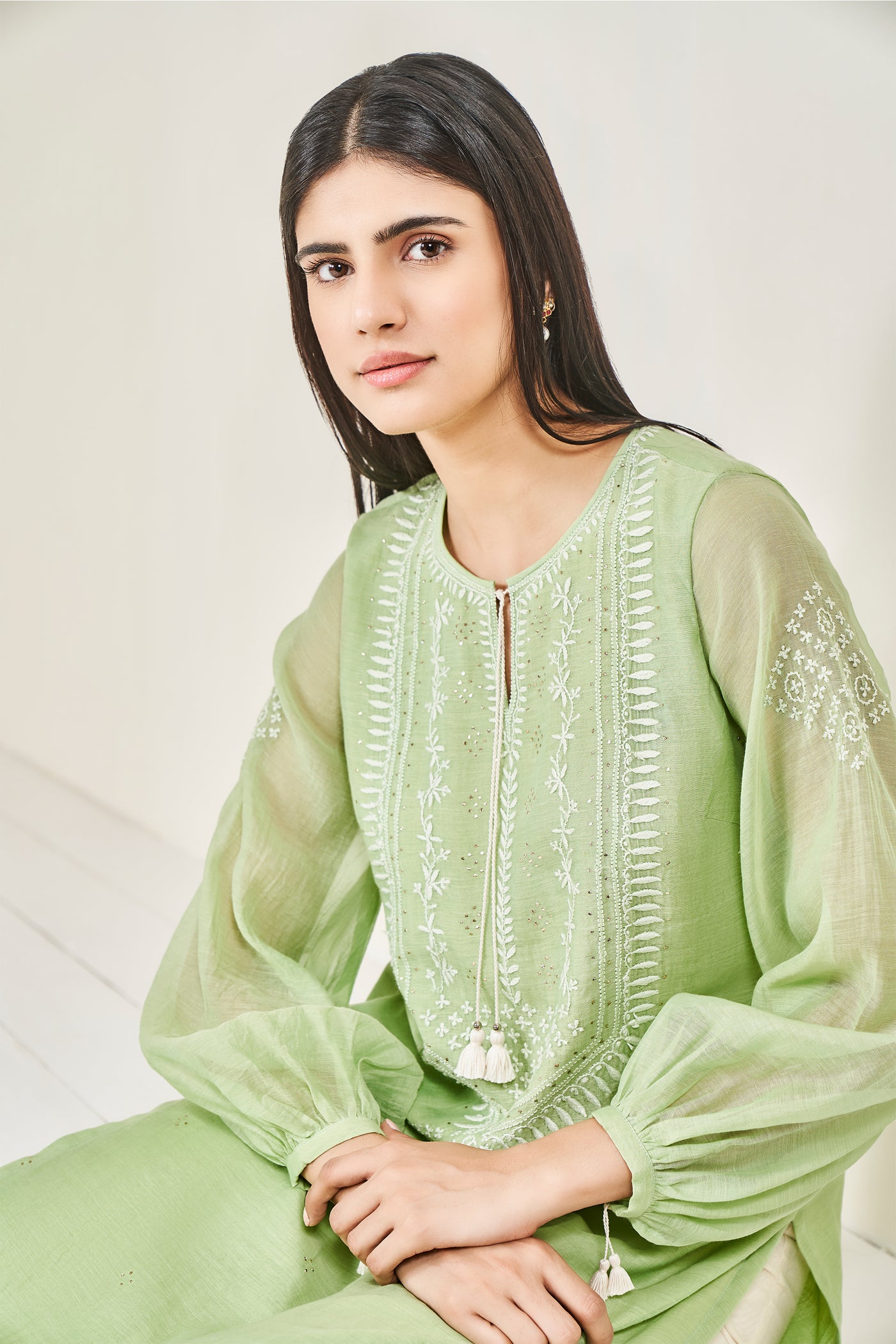 Anita Dongre Aavya Kurta Mint online shopping melange singapore indian designer wear