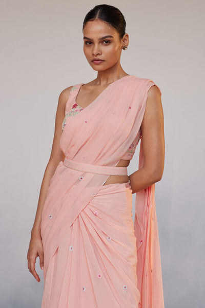Anita Dongre Asterope Saree Pink indian designer wear online shopping melange singapore