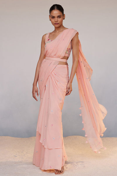 Anita Dongre Asterope Saree Pink indian designer wear online shopping melange singapore