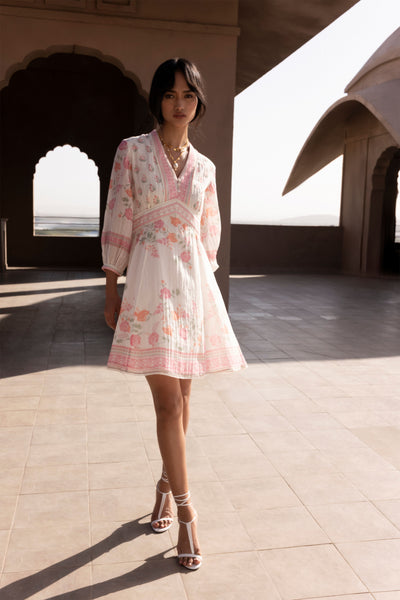 Anita Dongre Aviva Dress Pink western indian designer wear online shopping melange singapore