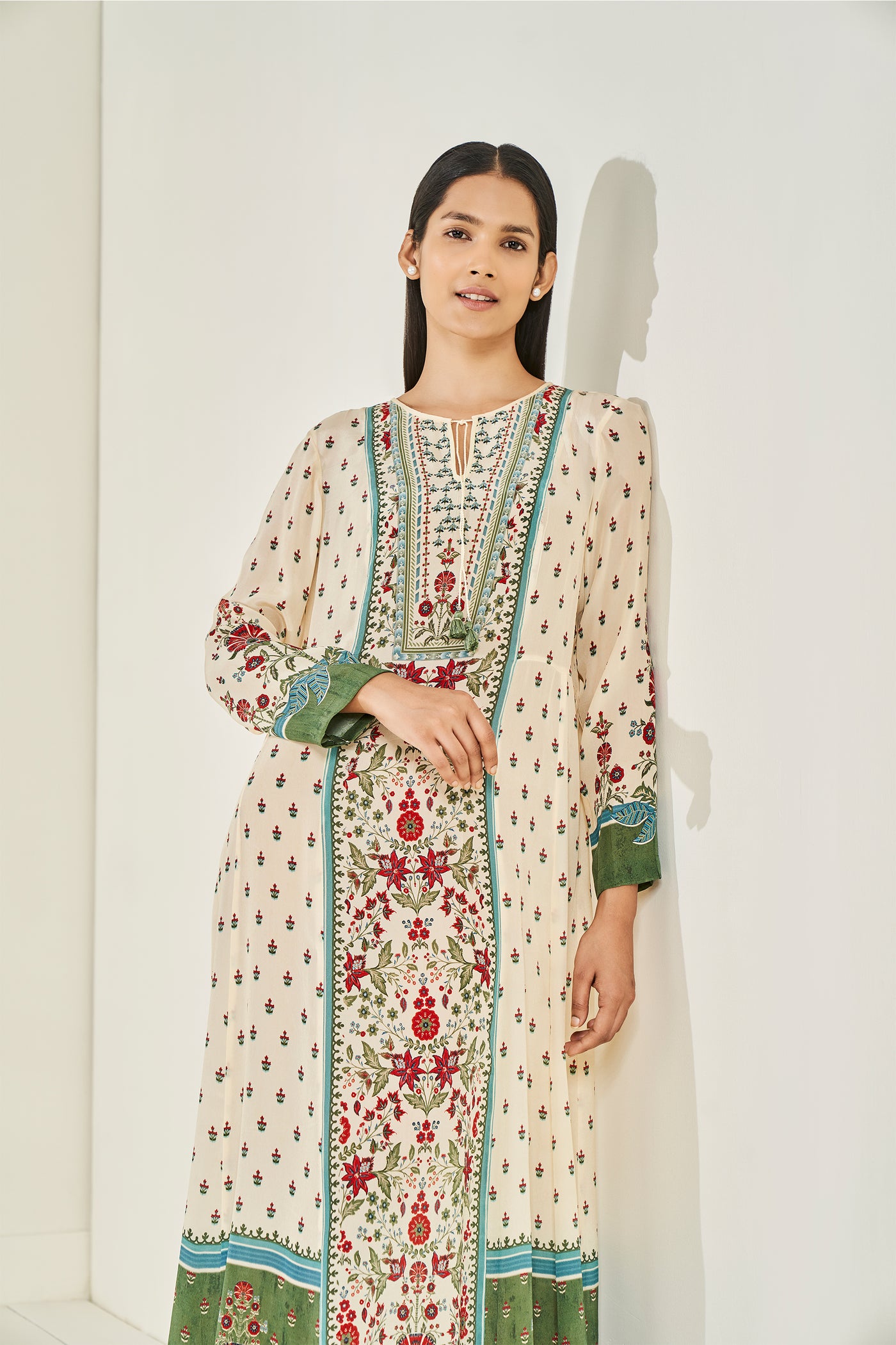 Anita Dongre Bansi Dress Beige western indian designer wear online shopping melange singapore