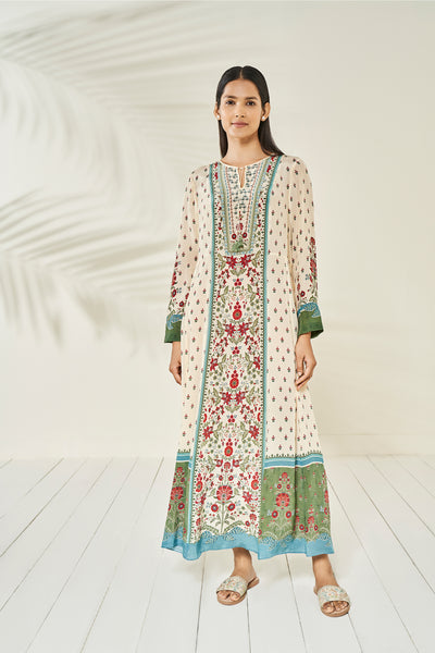 Anita Dongre Bansi Dress Beige western indian designer wear online shopping melange singapore