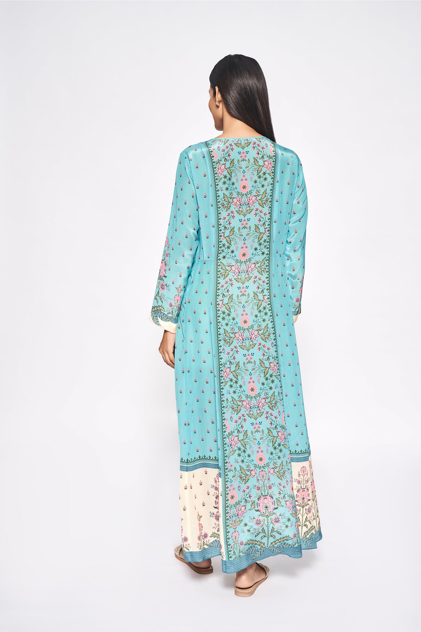 Anita Dongre Bansi Dress Blue western indian designer wear online shopping melange singapore