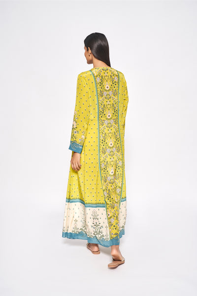 Anita Dongre Bansi Dress Lime western indian designer wear online shopping melange singapore