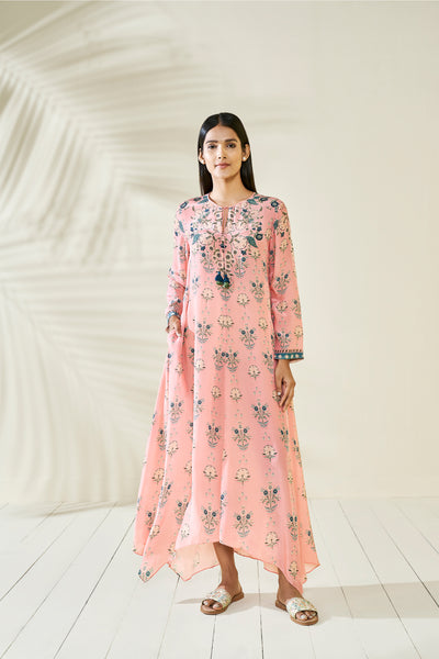 Anita Dongre Barkha Dress Pink western indian designer wear online shopping melange singapore