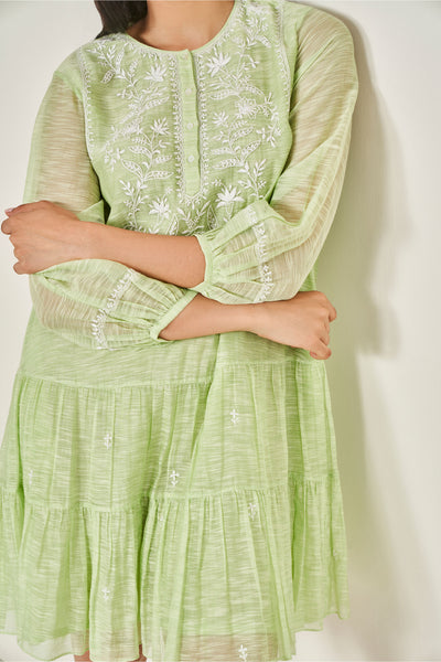 Anita Dongre Clover Dress Mint western indian designer wear online shopping melange singapore