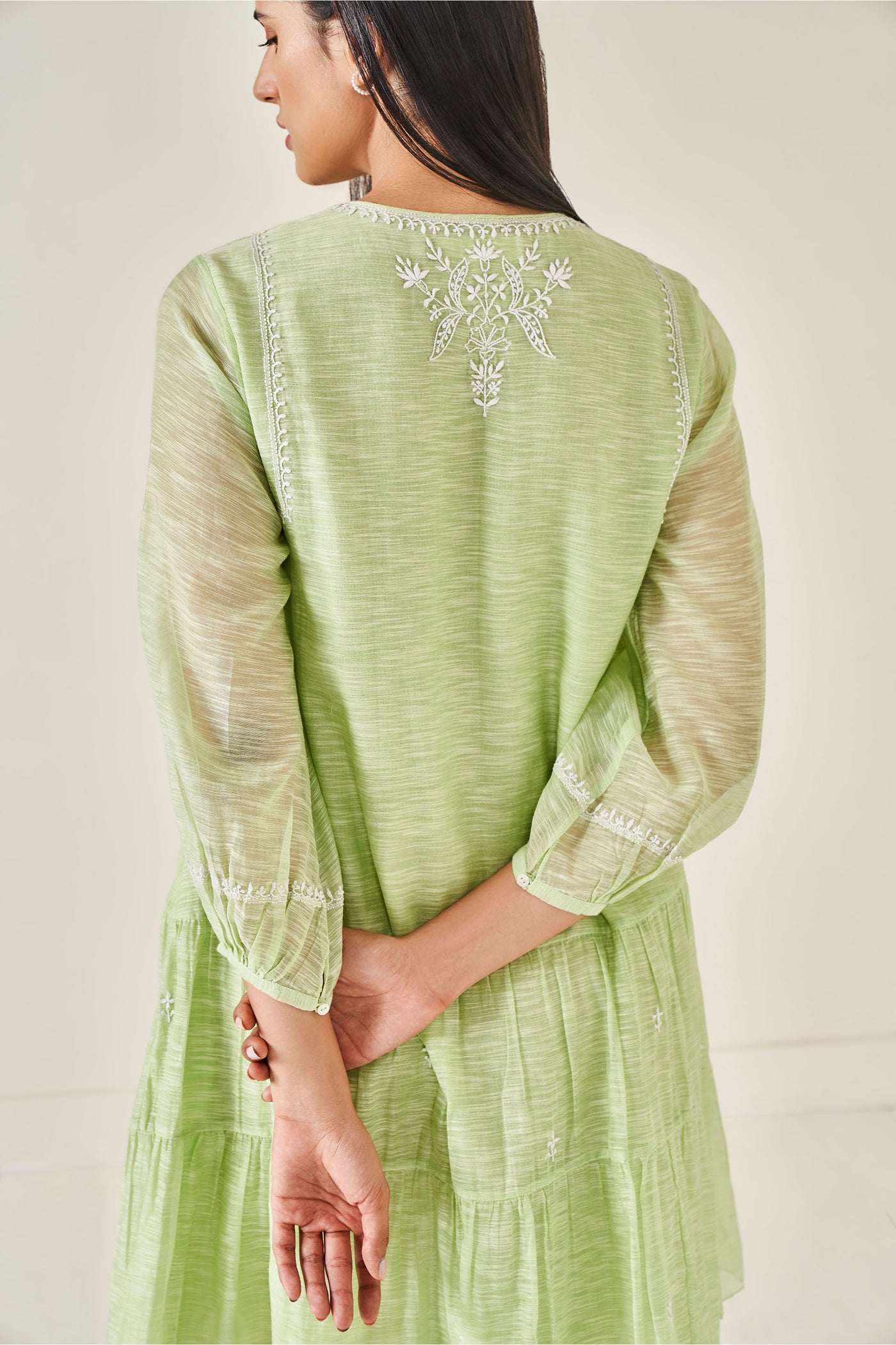 Anita Dongre Clover Dress Mint western indian designer wear online shopping melange singapore