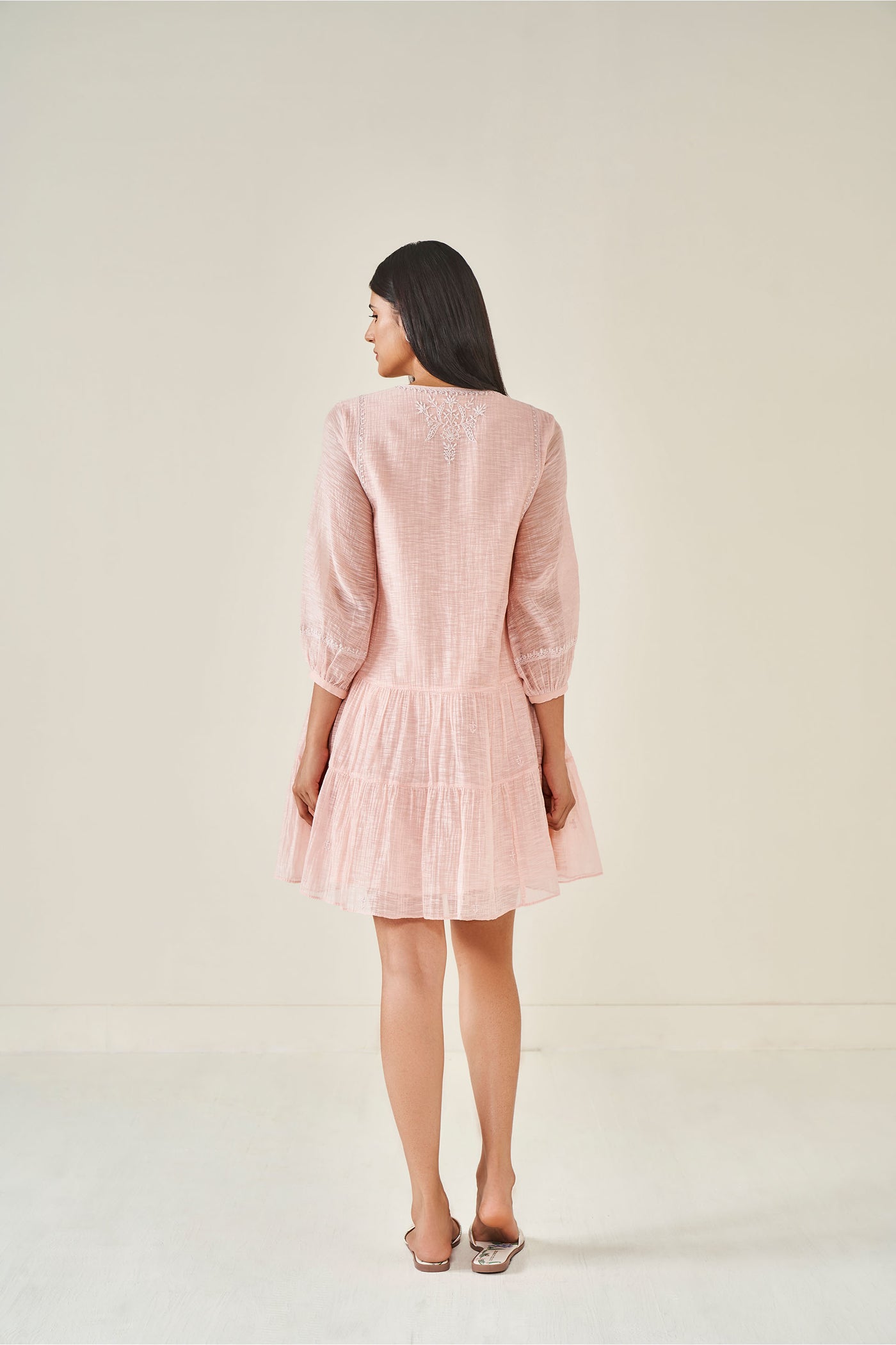 Anita Dongre Clover Dress pink western indian designer wear online shopping melange singapore
