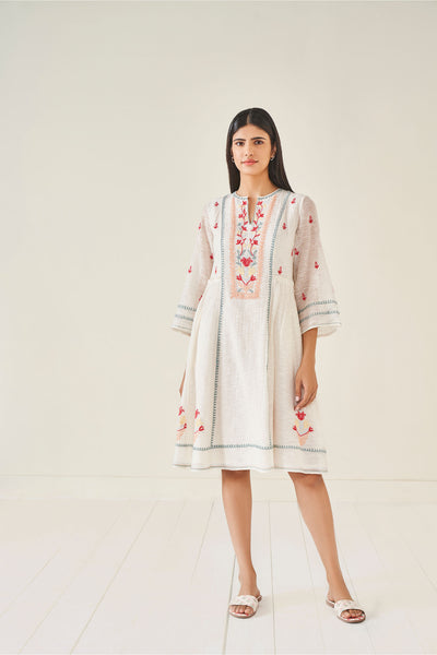 Anita Dongre Cupid Dress ivory western indian designer wear online shopping melange singapore