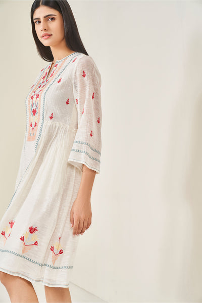 Anita Dongre Cupid Dress ivory western indian designer wear online shopping melange singapore
