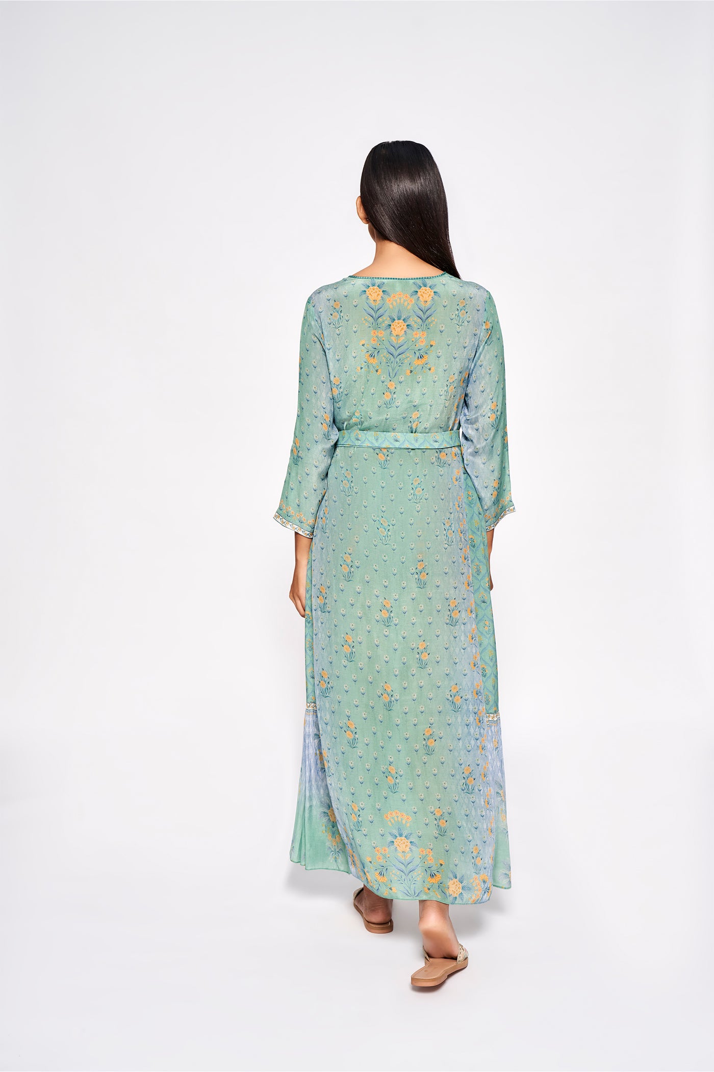 Anita Dongre Devina Dress Sea Foam western indian designer wear online shopping melange singapore