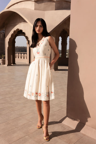 Anita Dongre Elio Dress natural western indian designer wear online shopping melange singapore