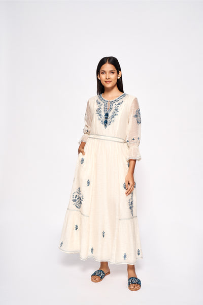Anita Dongre Faiha Dress Natural western indian designer wear online shopping melange singapore