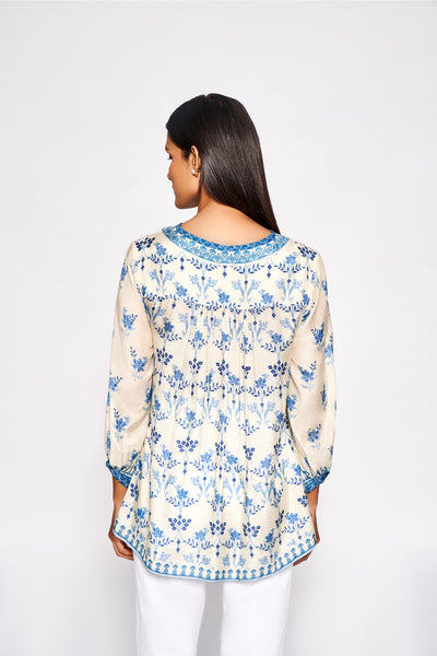 Anita Dongre Faza Top Blue online shopping melange singapore western indian designer wear