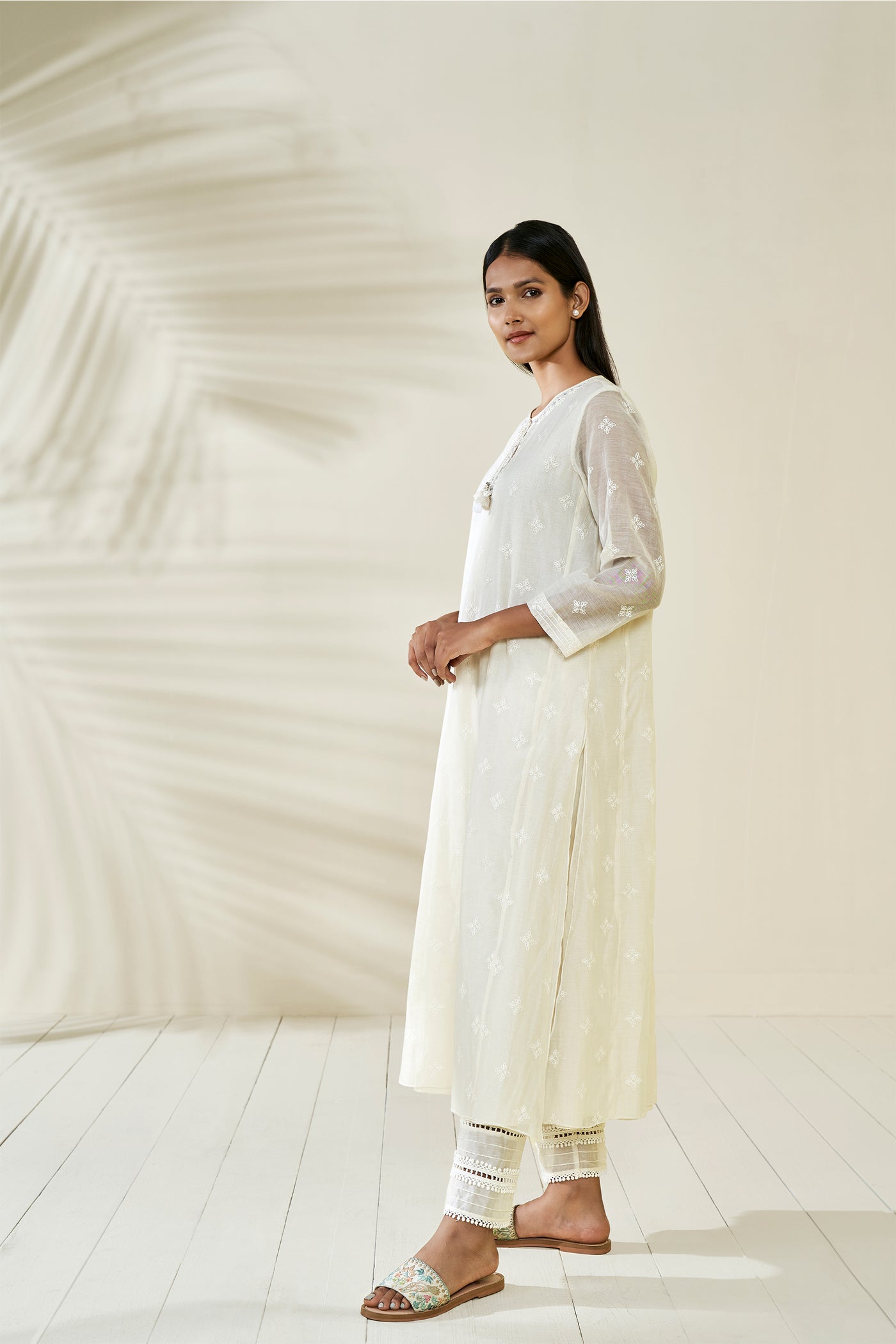 Anita Dongre Hirisha Kurta Natural online shopping melange singapore indian designer wear