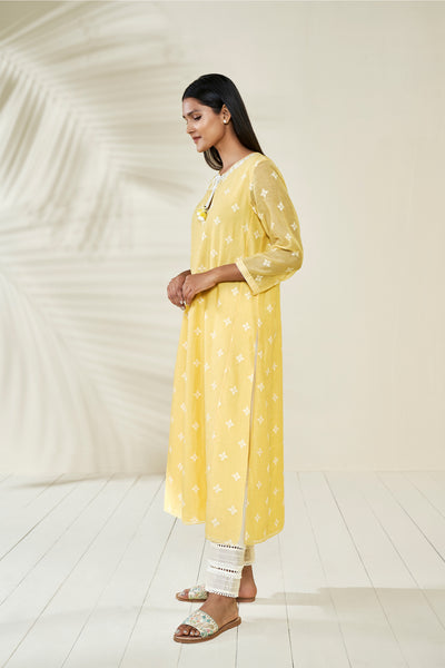 Anita Dongre Hirisha Kurta Yellow online shopping melange singapore indian designer wear